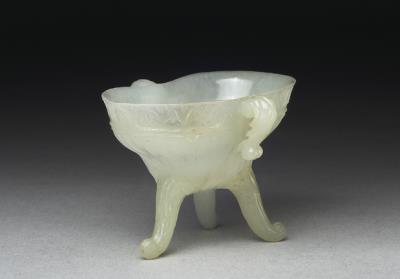 图片[3]-Jade small jue cup, India-China Archive